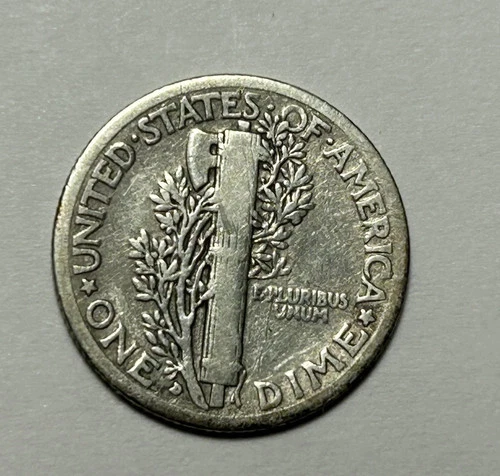 KEY FINE+/VF 1916-D Mercury Dime, GUARANTEED AUTHENTIC/ORIGINAL!