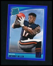 Anthony Miller 2018 Donruss Press Proof Blue Rated Rookie Card!!. rookie card picture