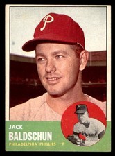 1963 Topps Baseball #341 Jack Baldschun EX/MT *g1