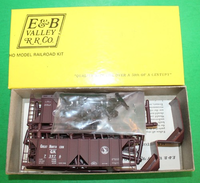 #ad Eamp;B Valley 5003 HO ACF 70 ton covered hopper kit GN Great Northern 73976 green $10.99