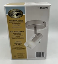Hampton Bay 1 Light Brushed Steel Track Lighting Ceiling Fixture 985278 NIB