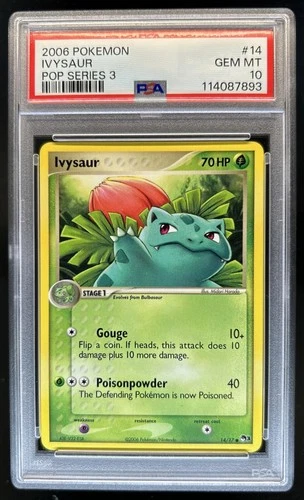 2006 Pokemon POP Series 3 Ivysaur #14/17 PSA 10 GEM MINT