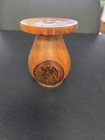 Handmade - small desk top Wooden single flower vase - Shower Tree Wood