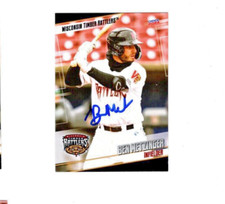 Ben Metzinger 2024 Wisconsin Timber Rattlers signed autograph baseball card b