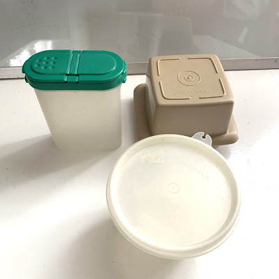 Lot De 3 Boîtes De Conservation Tupperware, Neuves, 15x15x7 Cm