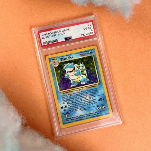 1999 Pokemon Game Blastoise #2 Holo PSA 4 VG-EX - Excellent