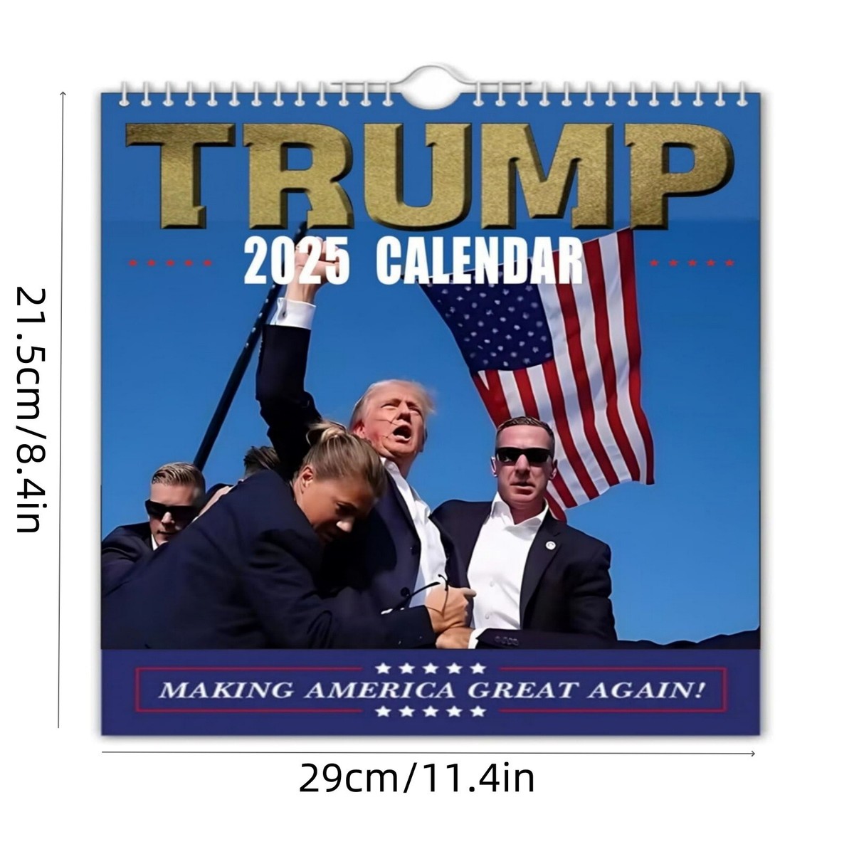 2025 Donald J Monthly Calendar 12 Month Wall Calender