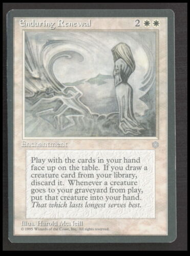 MTG Enduring Renewal Rare Ice Age Card CB-1-3-A-10 - Picture 1 of 7