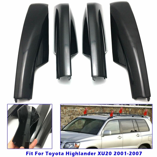 For 20012007 Toyota Highlander XU20 4PCS Roof Rack Cover Rail End