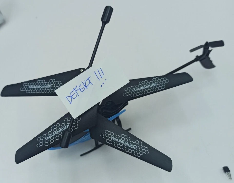 DEFEKT Carson 500507164 Starter Tyrann 230 IR 2Ch RTF Cyan RC Helikopter - Bild 2 von 4