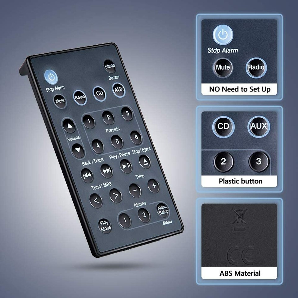 Replacement Remote Control For Bose Wave Silver Music Device - Fits AWRCC1 AWRCC2 AWRCC3-1385258