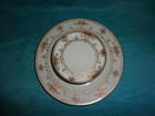 Nippon 2 Tier Plate Hand Painted Raised dish Gold Hors d'oeuvres Cheese Cracker — photo 2