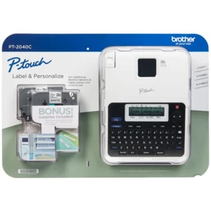 Brother P-Touch PT-2040C Label Maker with Supplies