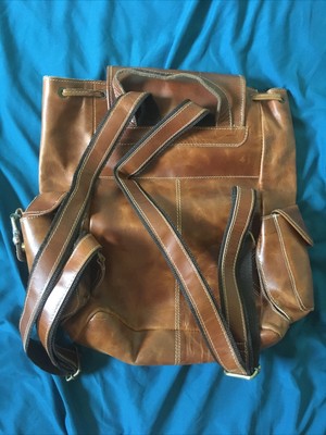 Vintage Never Used Leather Backpack | eBay display picture 1