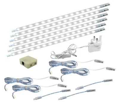 LONG LIFE LAMP COMPANY 6 x LED Under Cabinet Light Kitchen Cupboard Striplights 300mm Cool White
