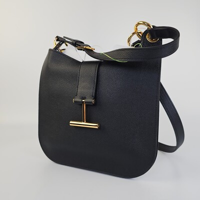 ショルダーバッグ・ポシェット [TOM FORD] Tara Crossbody Bag Small TOM FORD Tara Small Hobo Crossbody in Grained Leather