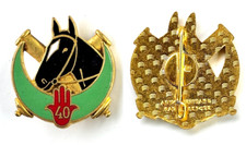 INSIGNE AFN 40° RANA RÉGIMENT ARTILLERIE NORD AFRICAINE - ARTHUS BERTRAND PARIS