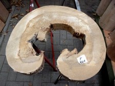 Pappel Holz Baumscheibe Skluptur Epoxidharz Tisch drechseln ca 54x54x6,5cm,Y441