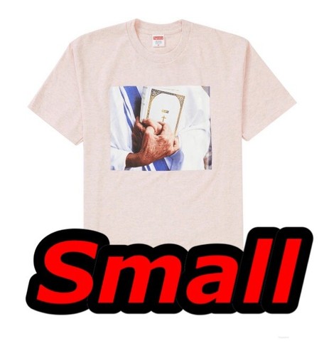 Supreme Bible Tee Heather Light Pink 