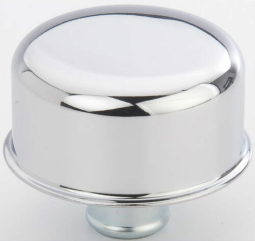 Cubierta de válvula empuje de acero cromado 1" cuello Chevy 327 350 383 SBC BBC - Imagen 1 de 2