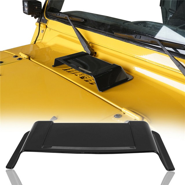19982018 Jeep Wrangler JK TJ Black ABS Air Intake Hood Vent Scoop