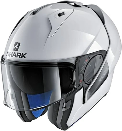 Casco de motocicleta abatible Open Box Shark adulto blanco brillante talla M Foto 2 de 4
