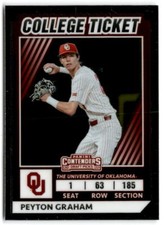 2022 Peyton Graham Panini Elite Extra Edition College Ticket Rookie