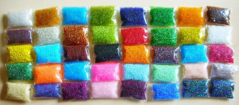 Rocailles perlen set 3mm Rund 25000stk Glasperlen 20g x 30 farben posten  Z22 - Bild 4 von 4