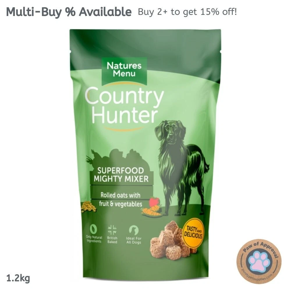 Natures Menu Country Hunter Superfood Mighty Mixer Biscuits Raw