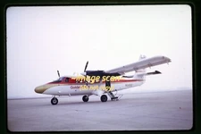 Golden West Airlines Aircraft at Ontario California in '69 Kodachrome Slide u11b