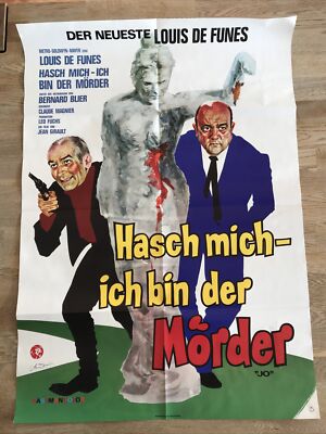 Kinoplakat HASCH MICH - ICH BIN DER MÖRDER Louis de Funes, Bernard Blier #VIP