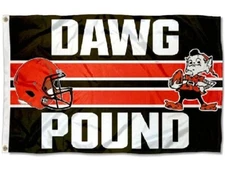 Cleveland Browns Dawg Pound 3X5 Flag Man Cave 3 x 5 .