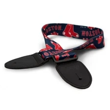 Boston Red Sox Guitar Strap Premium Holder Woodrow Music MLB Official Merch