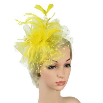 Piuma Capelli Fascinator Alice Fascia Clip Donna Matrimonio Reale Ascot - Foto 3
