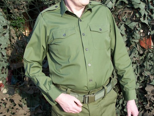 MILITARY UNIFORM OLIVE GREEN SHIRT 