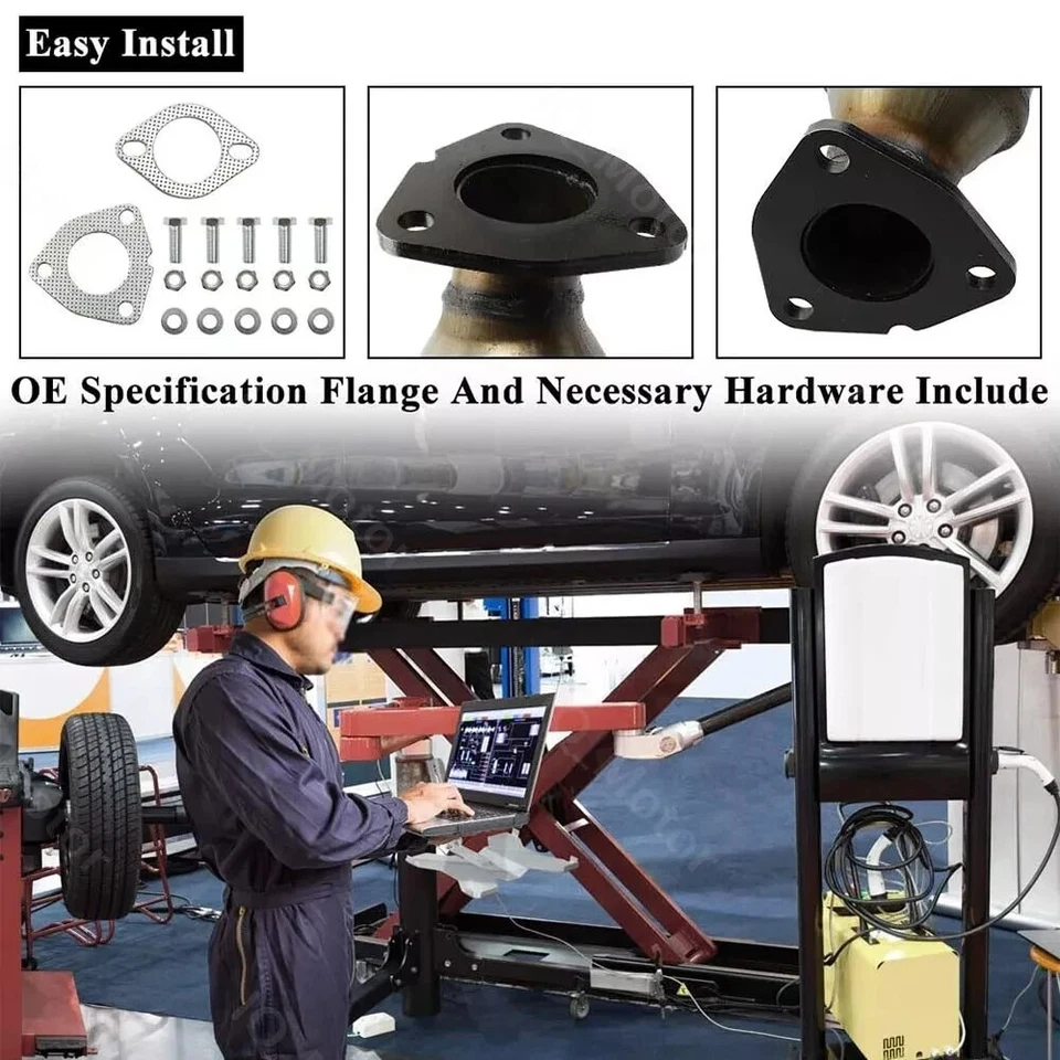 Los 3 se adaptan a GMC Acadia 2009-2017 convertidor catalítico de 3,6 L y tubo en Y flexible Foto 3 de 4