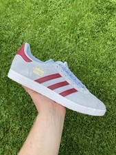 adidas 350 claret and blue trainers
