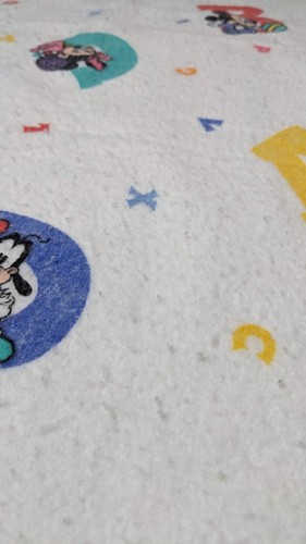 Dundee Topolino Neonati ABC Bordo Nylon Poli Acrilico Coperta Bambino 35X44 USA - Foto 3 di 6