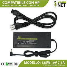Alimentatore compatibile con HP Pavilion ZX5000 ZV5000 135W 19V 7,1A