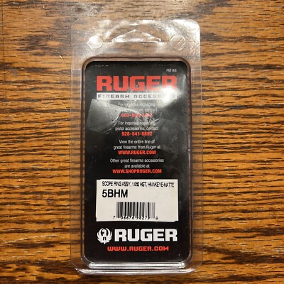 Ruger 1  Medium Scope Ring Hawkeye Matte Blued Finish #5