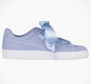 puma suede heart white