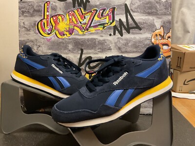 Reebok Royal Ultra Herren-Turnschuhe marineblau UK7 klassisch schick lässig sehr guter Zustand 