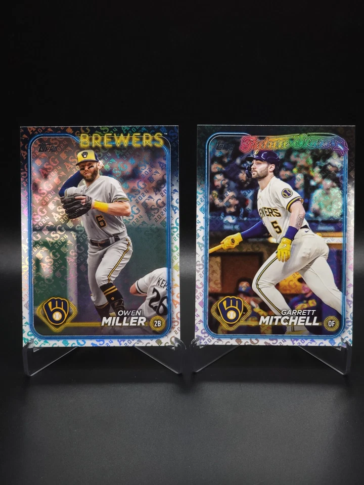 Jackson Chourio 2024 Topps Juego de Estrellas Variación ASG #698 RC +18 ¡Tarjetas de Bonificación! Foto 3 de 4