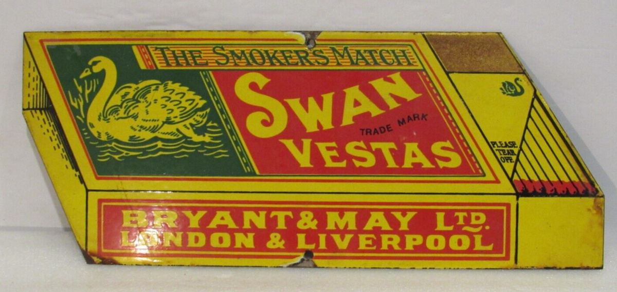 The Smoker's Match Swan Vestas Bryant & May Ltd, London And