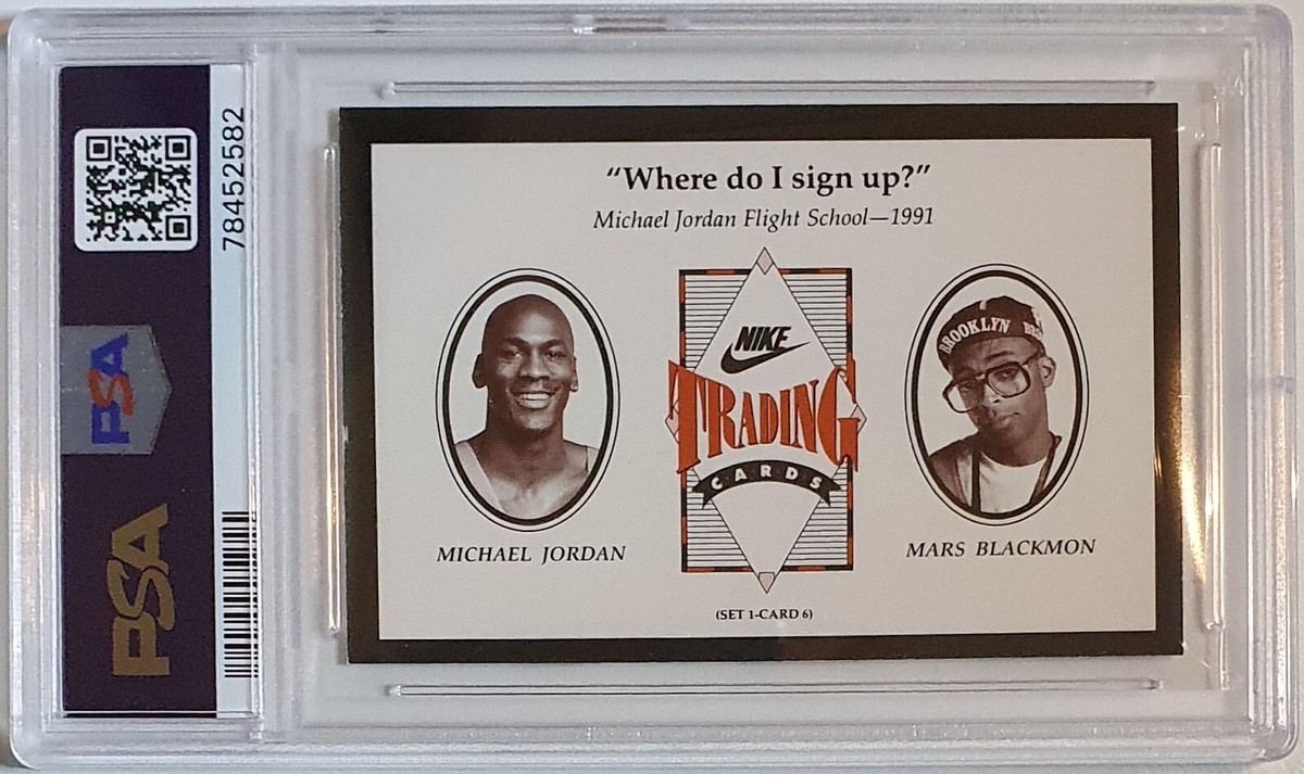 1991 Nike Michael Jordan & Spike Lee #6 M.J. Flight School - PSA 9