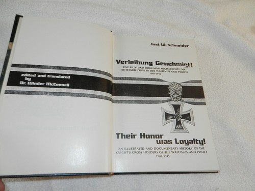 WW II SS & Police Knights Cross Holders "VERLEIHUNG GENEHMIGT" Signed Ltd ed - Picture 5 of 15