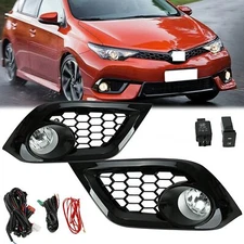 For 2016-18 Toyota Corolla Scion iM Bumper Fog Lights Driving Lamps Switch Kit