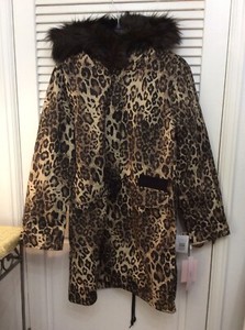 leopard lined parka