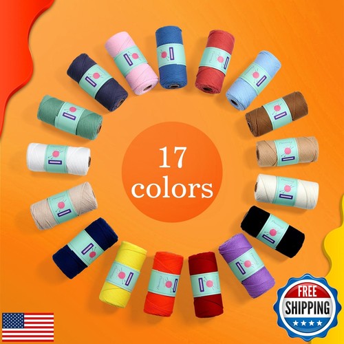 Cotton Yarn for Crocheting,Soft Crochet Yarn for Beginner,Baby Blanket Yarn w - Picture 5 of 5