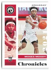 2021 Panini Chronicles Draft Picks #11 Moses Moody Arkansas Razorbacks